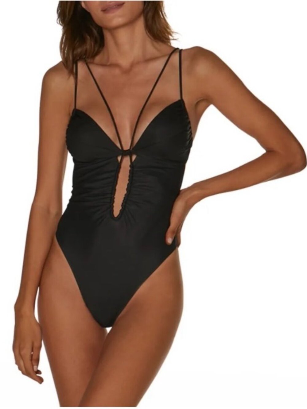 VIX PAULA HERMANNY BLACK ONE PIECE NWOT MED